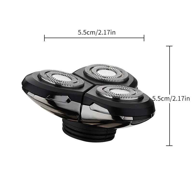 Trijų galvu elektrinio skutimosi galva – ABS korpusas, modelis RQ1050, Minter, pasukama, 35 g