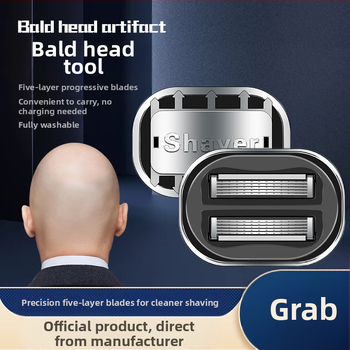 Jia zhikou rokas matu griezējs ar piecu slāņu nomaināmo un mazgājamo asmeni