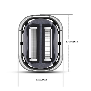 Jia zhikou rokas matu griezējs ar piecu slāņu nomaināmo un mazgājamo asmeni