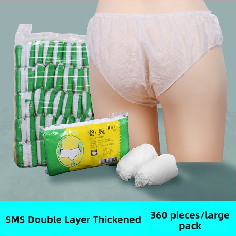 Vienkartinės neaustos saunos kelnaitės, be siūlių, vidurio liemens pločio juosta, elastinis anga