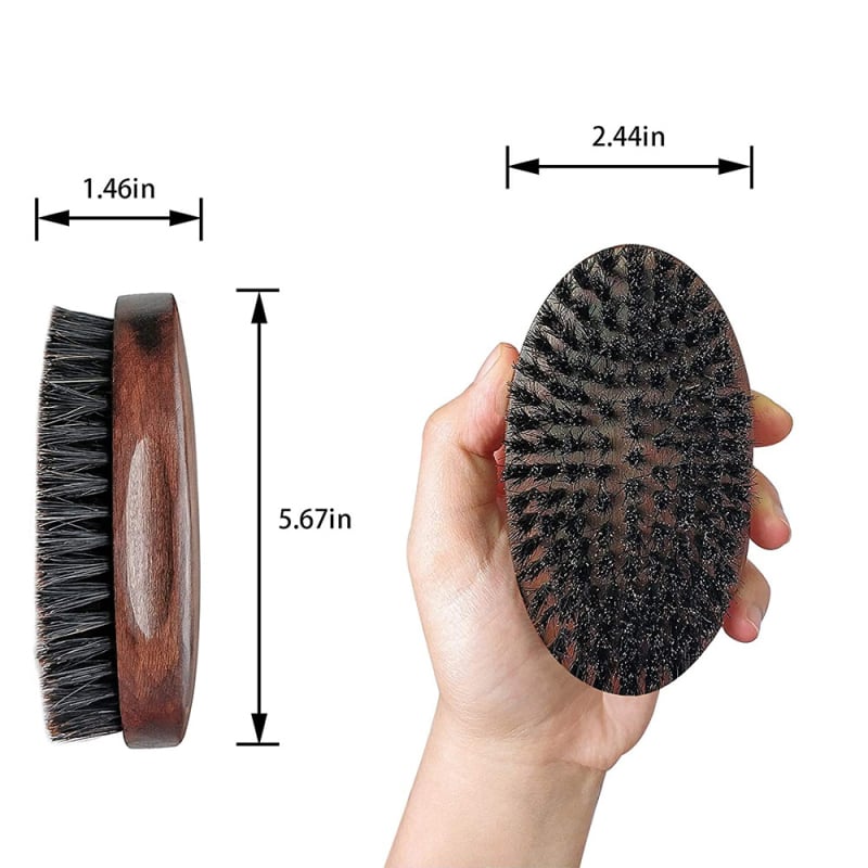 Гребен за брада от дърво – Boxwood, масажен стил, висок клас