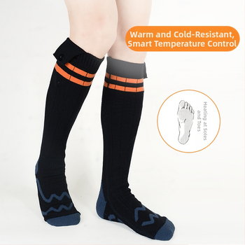 Ηλεκτρικές θερμαινόμενες κάλτσες από βαμβάκι, μοντέλο WTS8377, θέρμανση ποδιών, κατάλληλες για τρέξιμο, ποδηλασία, σκι και πεζοπορία