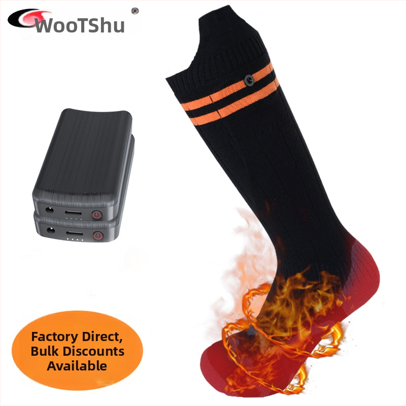 Електрически нагряващи чорапи, памук, модел WTS8377, отопление на стъпалата, за бягане, колоездене, ски и туризъм