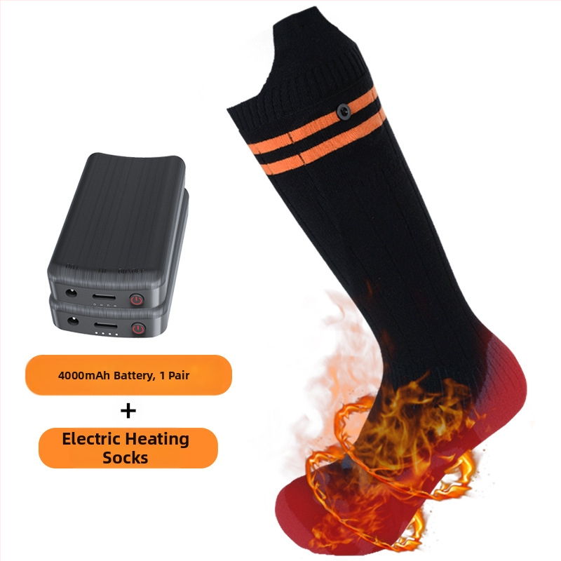Електрически нагряващи чорапи, памук, модел WTS8377, отопление на стъпалата, за бягане, колоездене, ски и туризъм