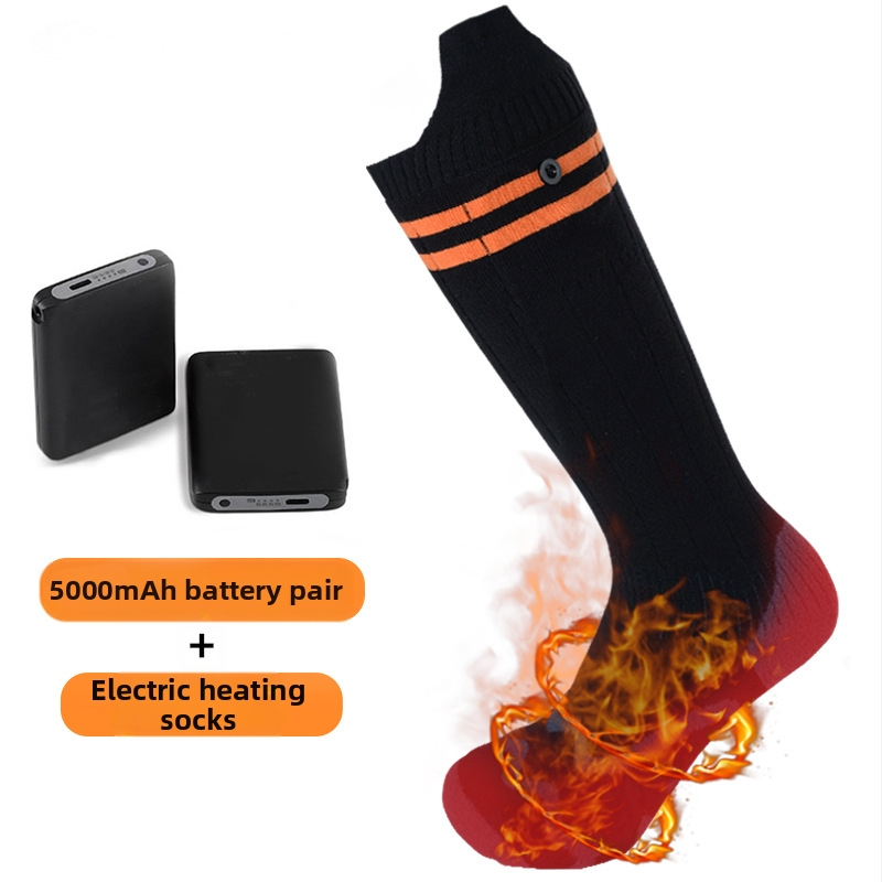Електрически нагряващи чорапи, памук, модел WTS8377, отопление на стъпалата, за бягане, колоездене, ски и туризъм