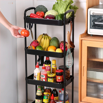 PP από PP 3‑επίπεδο ράφι αποθήκευσης — πολλαπλών χρήσεων, μετακινούμενο, ανθεκτικό στην υγρασία και στη διάβρωση