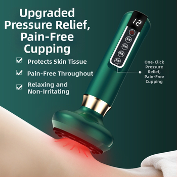 Išmanusis neigiamą slėgį turintis koppavimo ir šveitimo prietaisas su vienu mygtuko paleidimu, 4 lygio siurbimas, ABS korpusas, DS-A300, 1800 mAh, 38–50°C