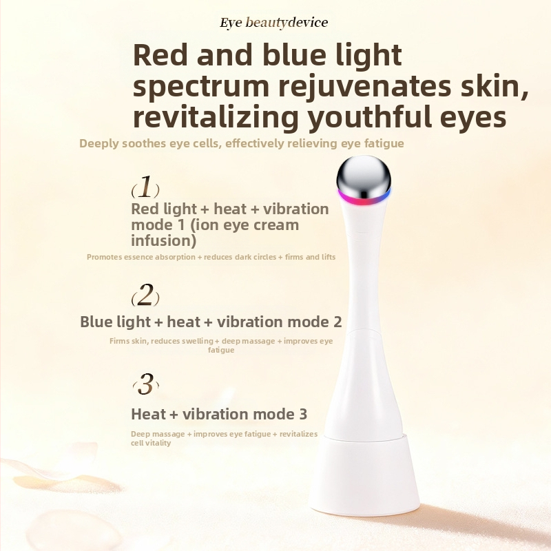 Nešiojama akių grožio įranga prieš raukšles ir odos atjauninimą, IPX8 atsparus vandeniui, įmontuota 300–500 mAh baterija, skirtas namų naudojimui.