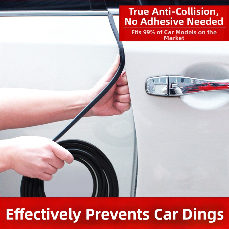 Антиударна декоративна ивица за автомобилни врати, модел U iron, PVC + желязо, Heng yurui