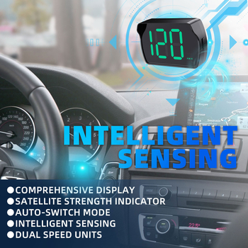 GPS+HUD automobilio priekinis ekranas U2, universalus, USB maitinimas, belaidis nuotolinis valdiklis, HD raiška