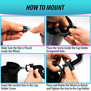 Automobilio gėrimų laikiklis iš ABS medžiagos, lipniu tvirtinimu, sulankstomas ir reguliuojamas, su siurbtuku priekinio stiklo