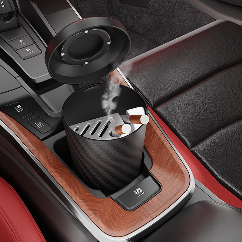 Automobilio peleninė su anglies pluošto raštu, universalus modelis, plastikinis korpusas, ugniai atsparus dangtelis