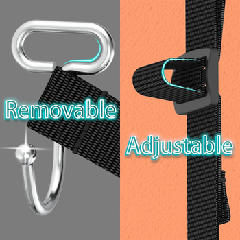 Automašīnas sēdvieta pakaramo lenta ar nerūsējošiem āķiem, regulējama