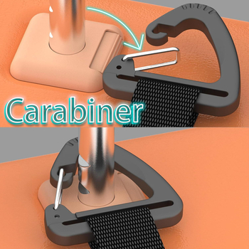 Automašīnas sēdvieta pakaramo lenta ar nerūsējošiem āķiem, regulējama