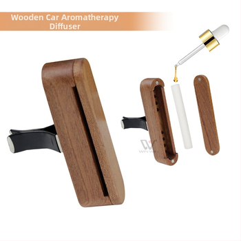 Ξύλινο κουτί αρωματοθεραπείας αυτοκινήτου με διαχύτη, ανοιγόμενος κάλυμμα, μακράς διάρκειας άρωμα, δυνατότητα εκτύπωσης λογότυπου, δώρο σε κουτί