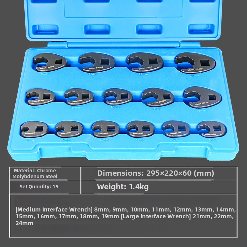 Krom-vanadijevo čelični šestoukutni ključ za cijev dizelskog ubrizgavanja s pristupom senzoru kisika