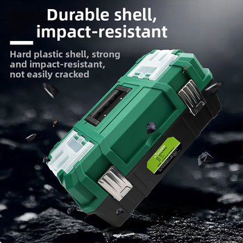 Πλαστικό κουτί εργαλείων με τριών επιπέδων αναδιπλούμενο σχεδιασμό, μεγάλης χωρητικότητας