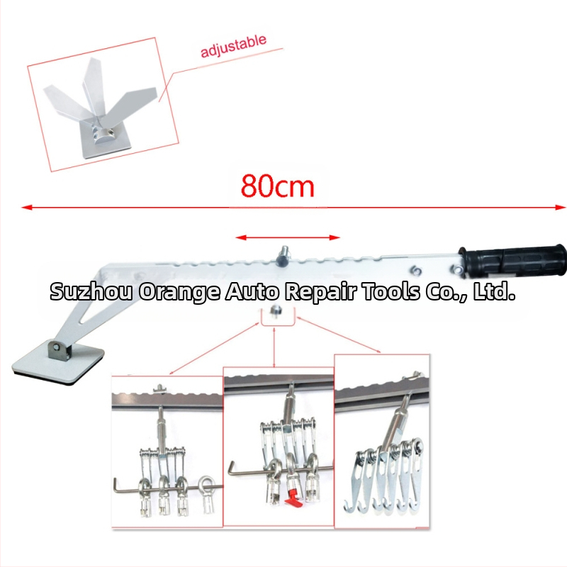 Автомобилен пулър за ремонт на вдлъсвания – мостовидна рамка, лост за издърпване с един пункт, алуминиев, ремонт без боядисване