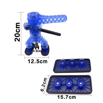 Automobilio įdubų taisymo įrankis - skaidrus traukimo įrankis su siurbimo puodeliu ir replėmis