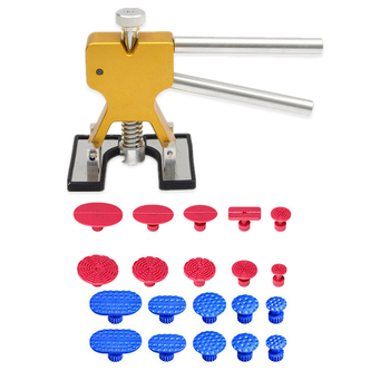 Σετ επισκευής βαθουλωμάτων αυτοκινήτου με αντλία αναρρόφησης και 20 μαξιλαράκια – κράμα + πλαστικό, Short Horse