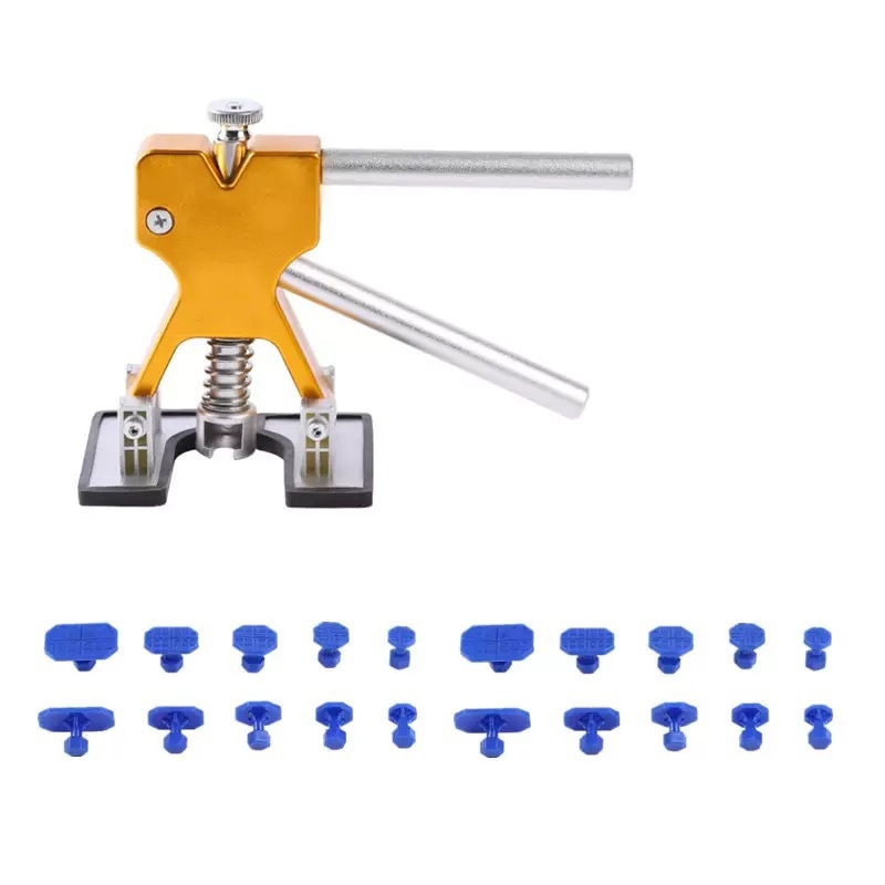 Σετ επισκευής βαθουλωμάτων αυτοκινήτου με αντλία αναρρόφησης και 20 μαξιλαράκια – κράμα + πλαστικό, Short Horse