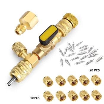 LW εργαλείο αποσυναρμολόγησης πυρήνα βαλβίδας κλιματιστικού από ορείχαλκο – σετ 23 τεμαχίων για οικιακή χρήση