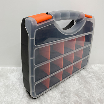 Πλαστικό κουτί εργαλείων με αποσπώμενα διαμερίσματα για αποθήκευση εξαρτημάτων και εξοπλισμού – αρθρωτή σχεδίαση αποθήκευσης