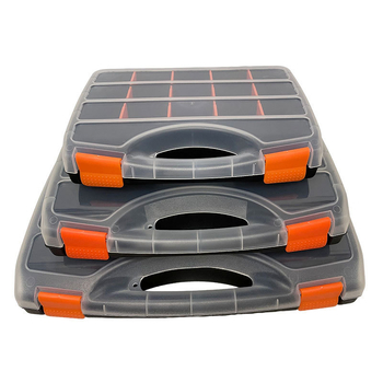 Πλαστικό κουτί εργαλείων με αποσπώμενα διαμερίσματα για αποθήκευση εξαρτημάτων και εξοπλισμού – αρθρωτή σχεδίαση αποθήκευσης