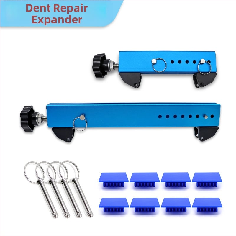 Skardos įdubų šalinimo įrankis: ištempėjas-skirtuvas su išorine atrama — SAG remonto įrankis