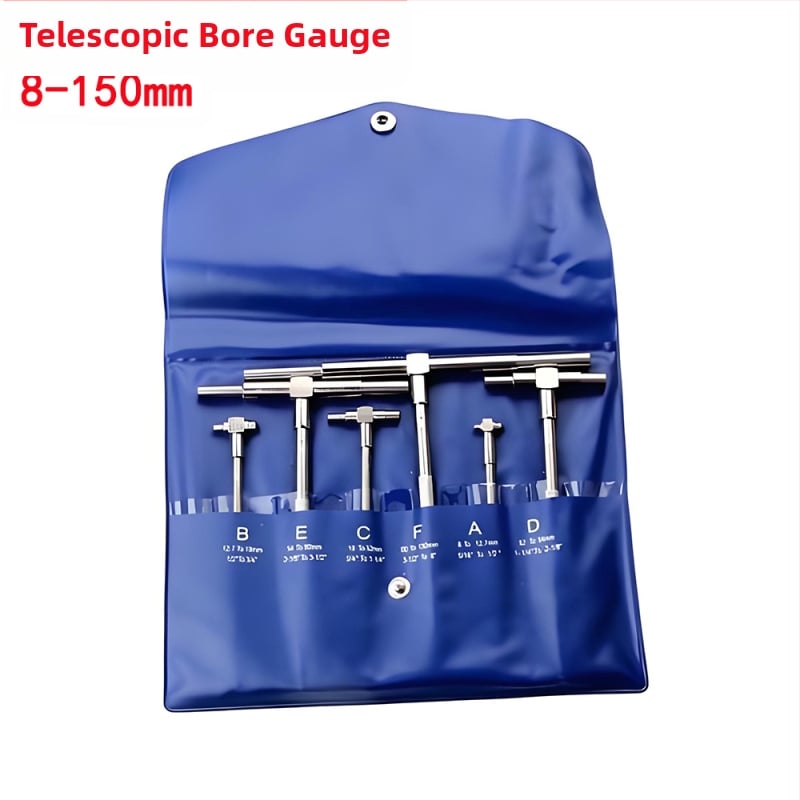 HUOTO Vernier matavimo įrankis vidiniam skersmeniui, reguliuojamas ištraukiamas vidinis skersmens matavimo įrankis, diapazonas 8-150 mm, apvalios galvos skylės matavimo įrankis