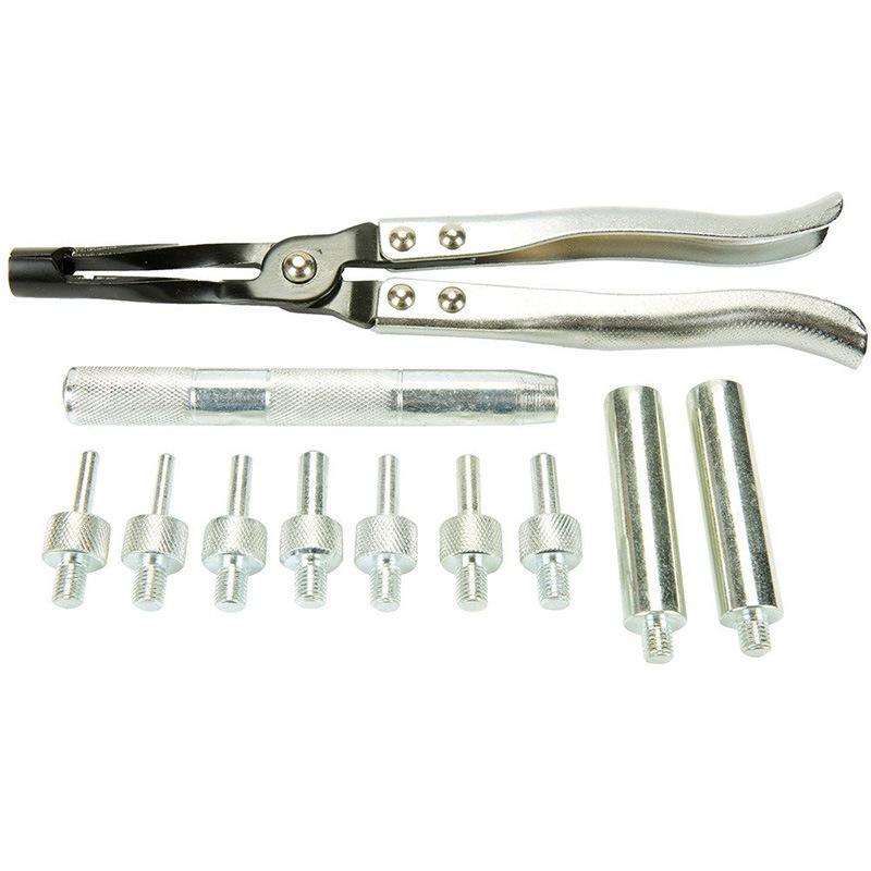 11-частен комплект инструменти за демонтаж на уплътнението на клапана, алуминиева сплав, тегло 1,6 кг