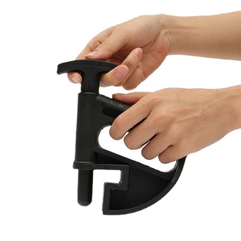 Automobilių padangų demontavimo įrankis, plieninis padangų demontavimo įrankis, vidinio žiedo įtempimas 265–458 mm; išorinio žiedo įtempimas 310–510 mm; darbinis slėgis 0.8–1.2 bar; įtampa 110/220/380 V