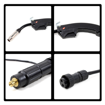 Be dujų suvirinimo pistoletas, rankinis, Rui Yi NBC250, Europos stiliaus 14AK, greitas kištukas, metalo apdirbimui