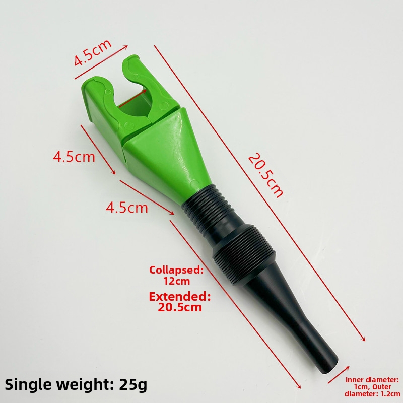 Пластмасова фуния за гориво за мотоциклет – преносима сгъваща се телескопична тръба с байонет, наливане без ръце, модел HD933