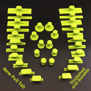 Automobilių įdubų remontui skirtas įrankių rinkinys su siurbimo puodelio tarpine, klijų lazdelė ir klijų laikiklis - 16 vnt