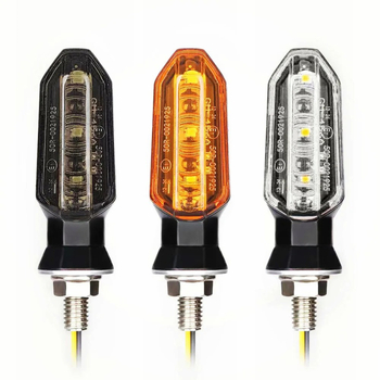Motocikla pagrieziena signāla luktura ar 3 LED – 12V, 2.6W, SRK-13