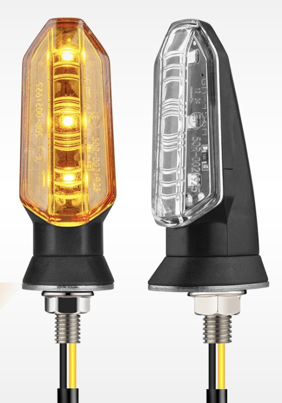 Motocikla pagrieziena signāla luktura ar 3 LED – 12V, 2.6W, SRK-13