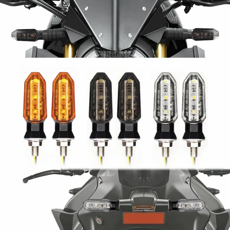 Motocikla pagrieziena signāla luktura ar 3 LED – 12V, 2.6W, SRK-13