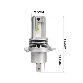 Φανάρι LED μοτοσικλέτας με μήτρα λέιζερ, ενσωματωμένο κοντό και μακρινό φως, τρίδονη λάμπα, μοντέλο H4 (Υλικό: κράμα αλουμινίου αεροπορίας; Τάση: 12–24V; Φωτεινότητα: 12000Lm; Επίπεδο προστασίας: 68)