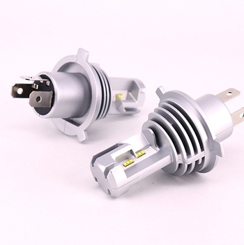 LED фар за мотоциклет с лазерна матрична система, интегрирано далечно и близко осветление, тризъбна крушка, модел H4 (Материал: авиационен алуминий; Напрежение: 12–24V; Светлинен поток: 12000Lm; Защита: 68)