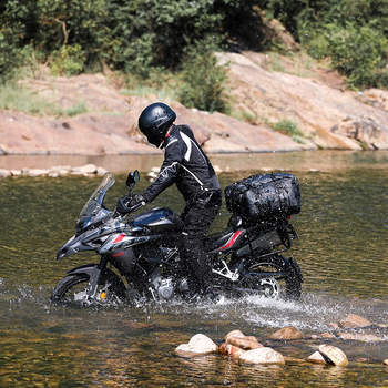 Motociklo vandeniui atspari šoninė ir galinė krepšė MT2215, 8-15-30L, Rhinowalk Rhino