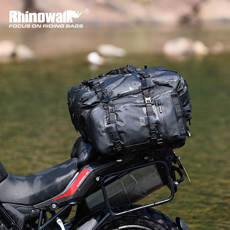 Motociklo vandeniui atspari šoninė ir galinė krepšė MT2215, 8-15-30L, Rhinowalk Rhino