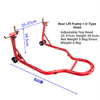 Ανυψωτικό σταντ για δίκυκλο δρόμου με στήριξη πίσω τροχού - συντήρηση μοτοσικλέτας και επισκευή
