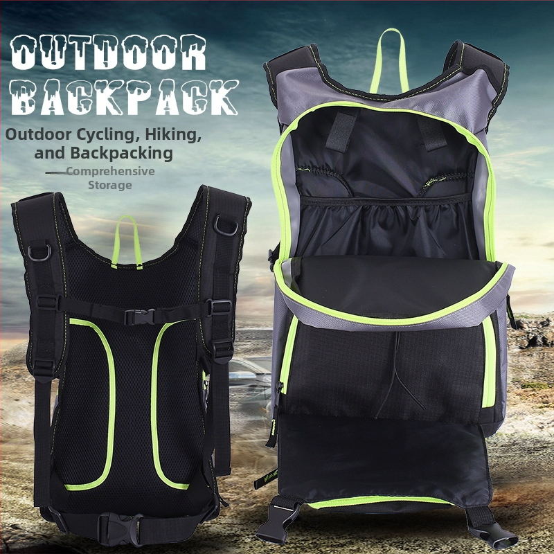 Jiaspeed Чанта за крос‑кънтри каране с воден резервоар — канвасова велосипедна чанта, без дъждовна защита