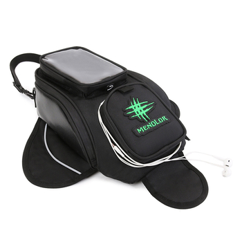 Τσάντα ρεζερβουάρ μοτοσικλέτας, αδιάβροχη αποσκευή με οπή για ακουστικά, μαγνητικό κλείσιμο, τσάντα πλοήγησης με μεγάλη οθόνη, δυνατότητα προσαρμογής