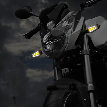 Motocikla LED pagrieziena signāls, divpusējs (12V, 5W, LED)