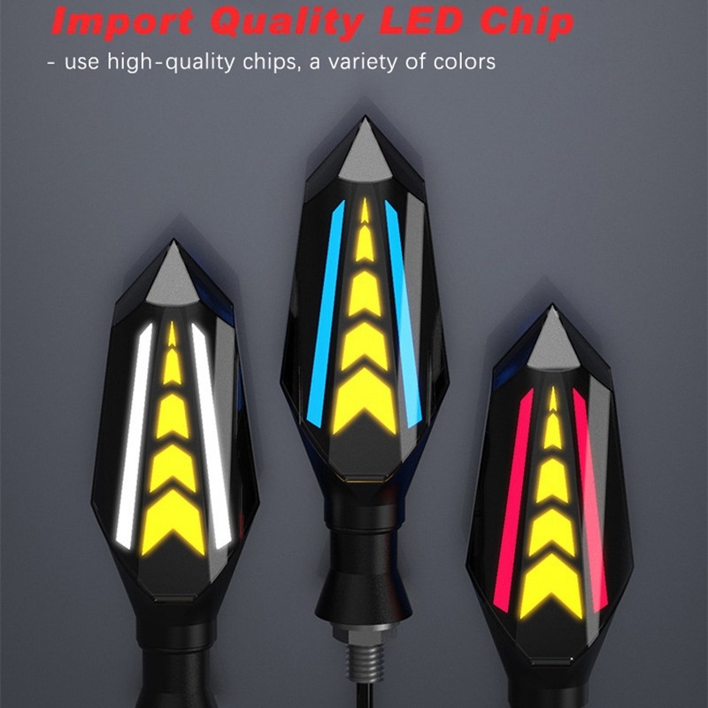 Motocikla LED pagrieziena signāls, divpusējs (12V, 5W, LED)