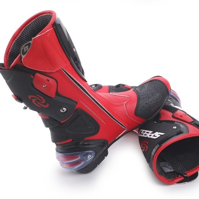 Мъжки мотоциклетни ботуши за каране – дълги, против падане, офроуд състезателни