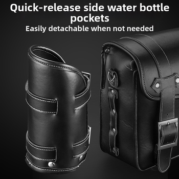 West Rider motociklo šoninė krepšys su retro dviejų pusių dizainu, PU+EVA medžiaga, 16L talpa, modelis YP0707328