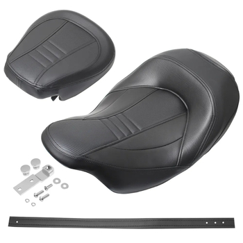 Harley PU odos priekinės ir galinės sėdynės pagalvė vairuotojui ir keleiviui, su greitu atleidimu, priešslidu, keturi sezonai